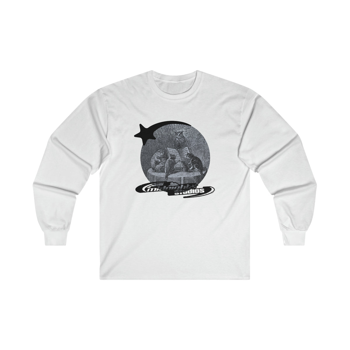 【CPGN STUDIO】Midnight Talk Short Sleeve T-shirt MidnightLongSleeveWhiteFront_2